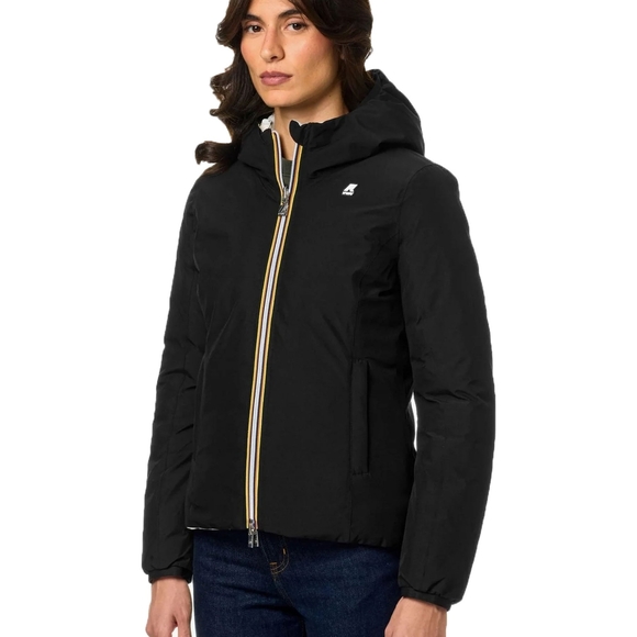 NWT K-Way Lily Warm Double Reversible Girl's Jacket - Picture 9 of 16